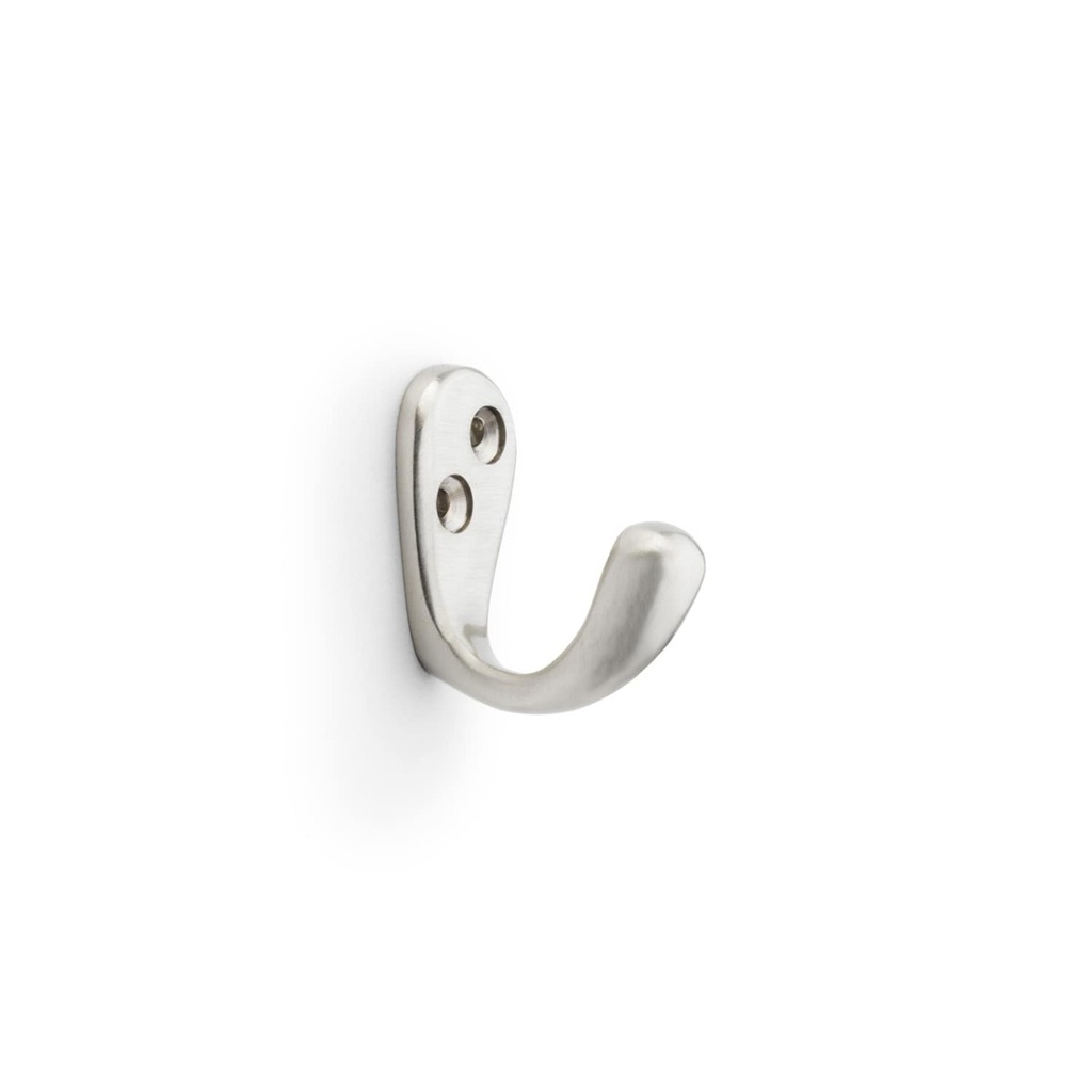 Alexander & Wilks Victorian Single Robe Hook - Satin Nickel