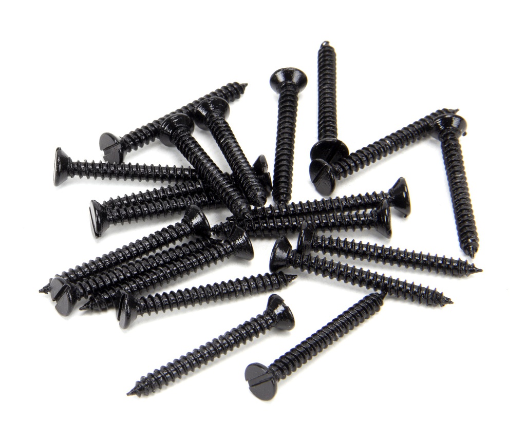 Black 6 x 1¼" Countersunk Screws (25) - 33432