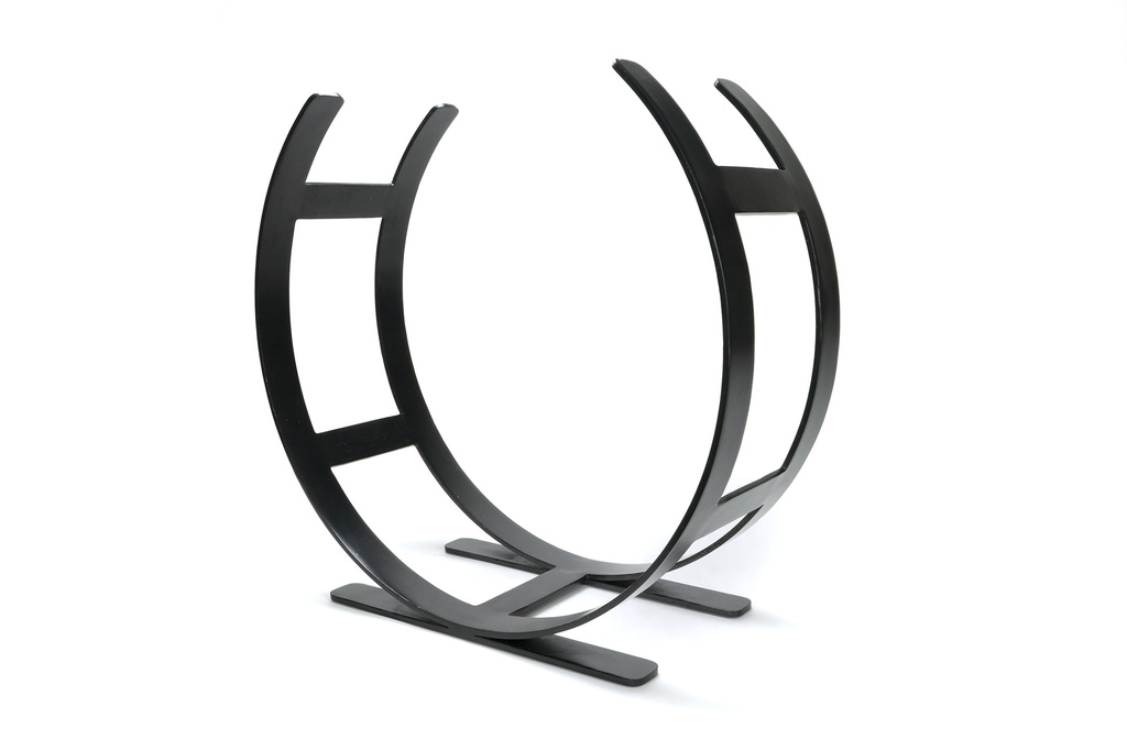 Matt Black Curved Log Holder - Large - 47211