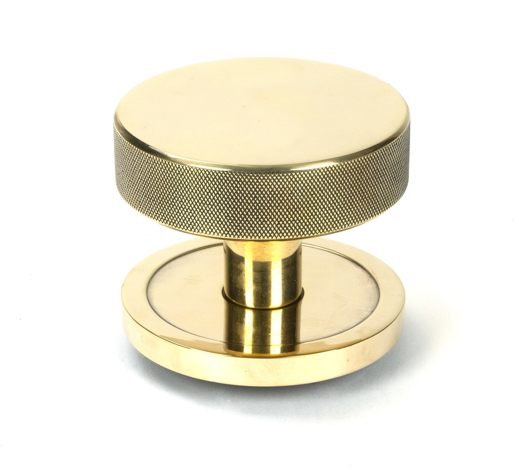 Aged Brass Brompton Centre Door Knob (Plain) - 46734