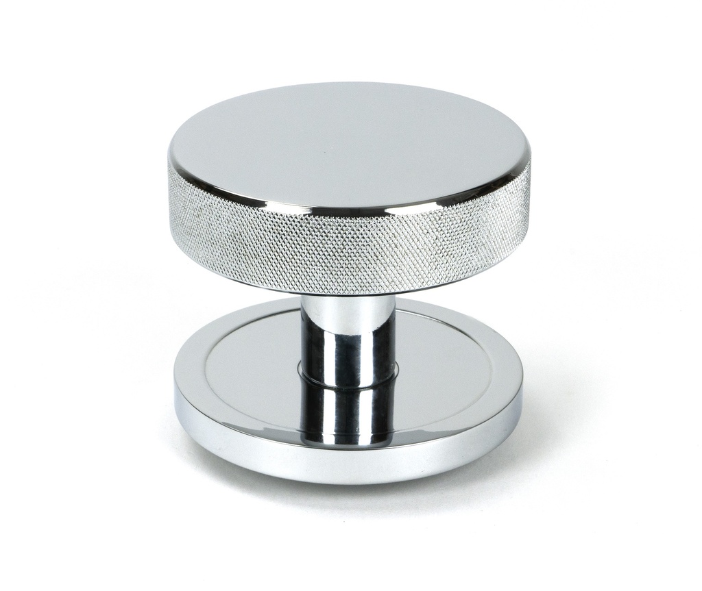 Polished Chrome Brompton Centre Door Knob (Plain) - 46738