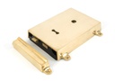 Polished Brass Rim Lock & Cover - 35000