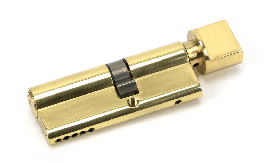 Lacquered Brass 35T/45 5pin Euro Cylinder/Thumbturn - 46260