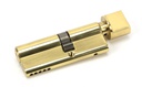 Lacquered Brass 35T/45 5pin Euro Cylinder/Thumbturn - 46260