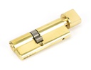 Lacquered Brass 35/45T 5pin Euro Cylinder/Thumbturn - 46263