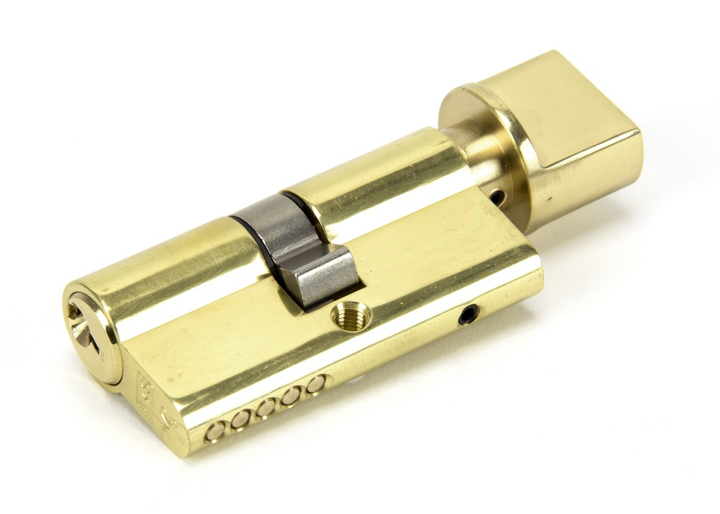 Lacquered Brass 30/30 5pin Euro Cylinder/Thumbturn KA - 46269