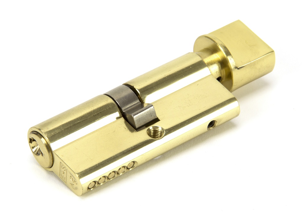 Lacquered Brass 35/35 5pin Euro Cylinder/Thumbturn KA - 46272