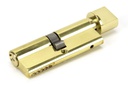 Lacquered Brass 40/40 5pin Euro Cylinder/Thumbturn KA - 46275