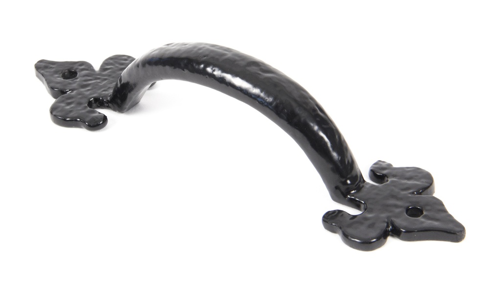 Black Cast 6" Fleur De Lys Pull Handle - 73141