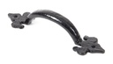 Black Cast 6" Fleur De Lys Pull Handle - 73141