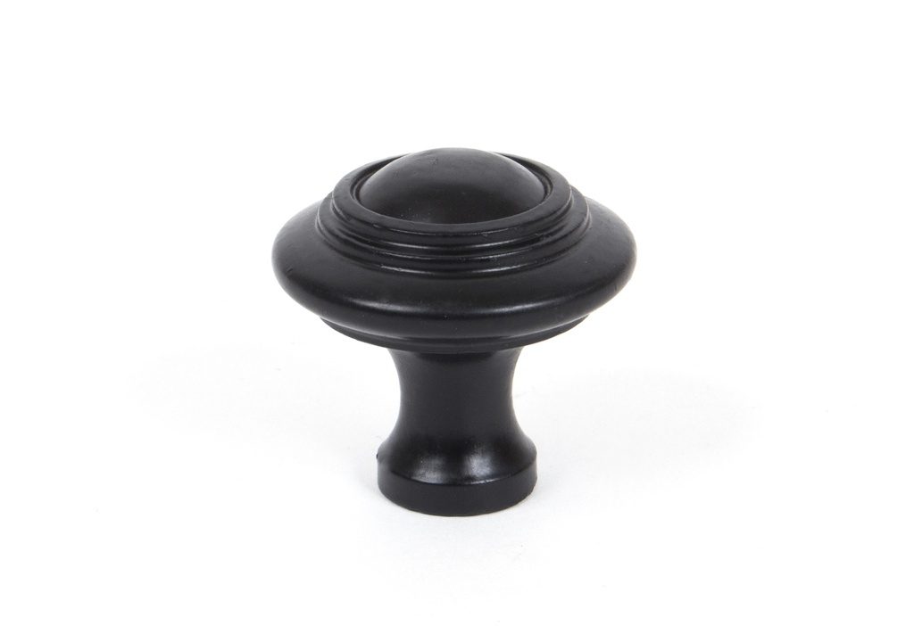 Black Ringed Cabinet Knob - Large - 83513
