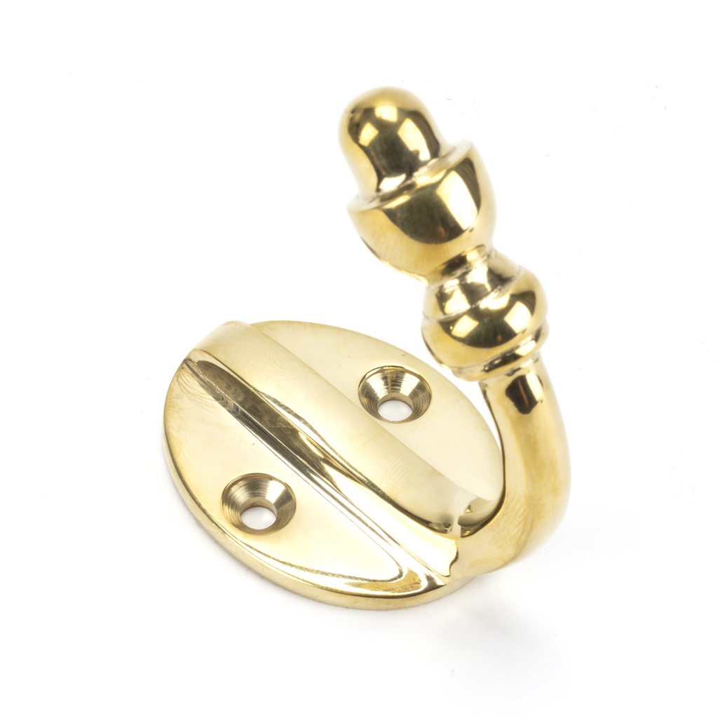 Polished Brass Coat Hook - 83524