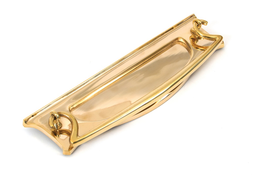 Polished Brass Art Deco Letter Plate - 83545