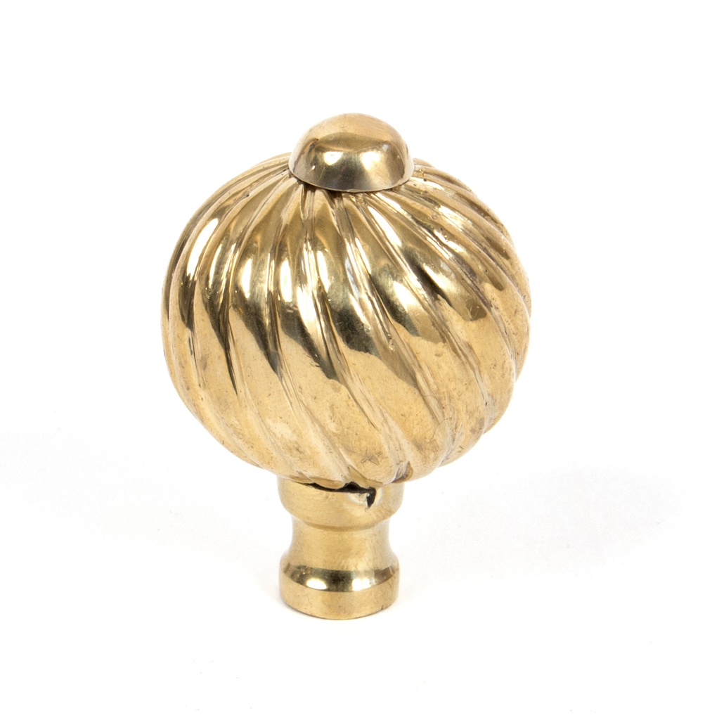 Polished Brass Spiral Cabinet Knob - Small - 83550