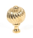 Polished Brass Spiral Cabinet Knob - Medium - 83551