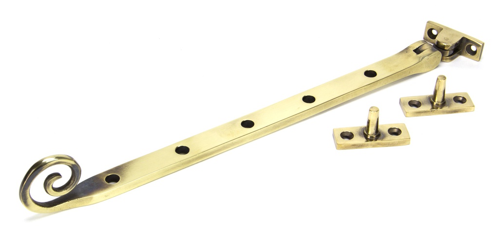 Aged Brass 12&quot; Monkeytail Stay - 83569