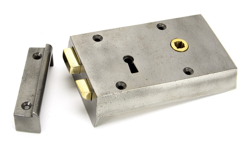 Iron Right Hand Rim Lock - Small - 83584