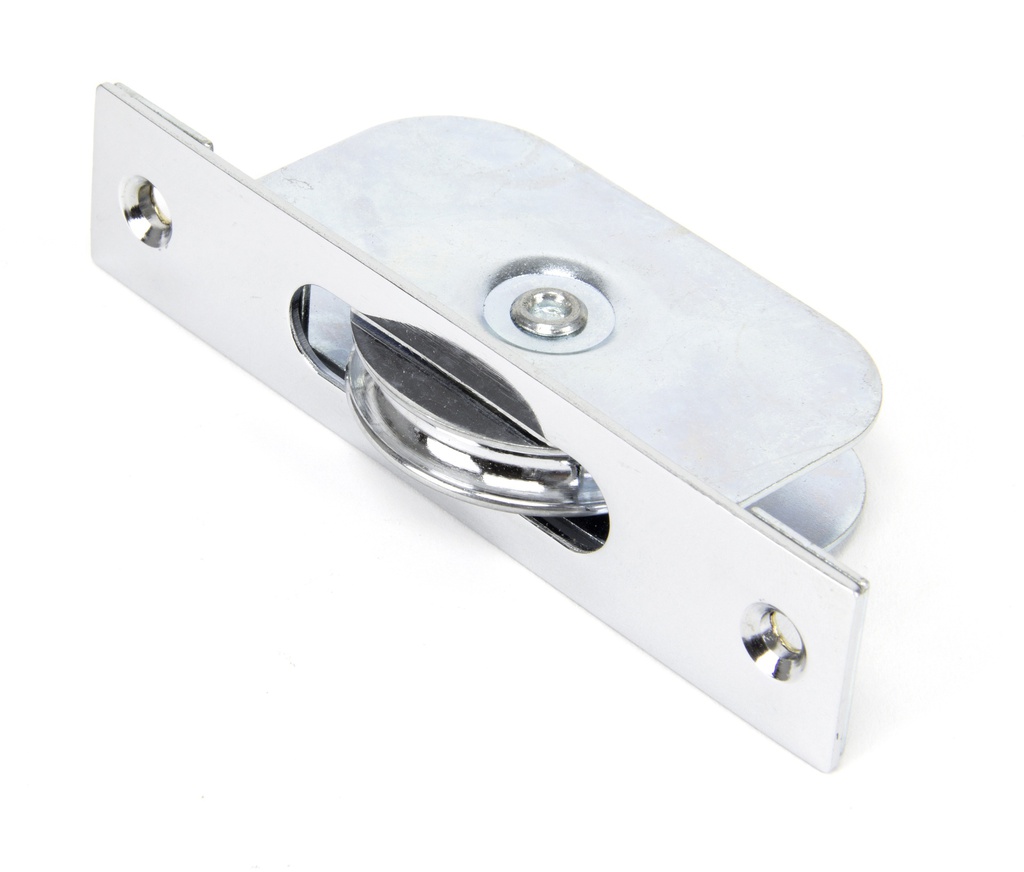 Polished Chrome Square Ended Sash Pulley 75kg - 83894