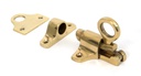 Lacquered Brass Fanlight Catch + Two Keeps - 90267