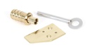Polished Brass Key-Flush Sash Stop - 90271