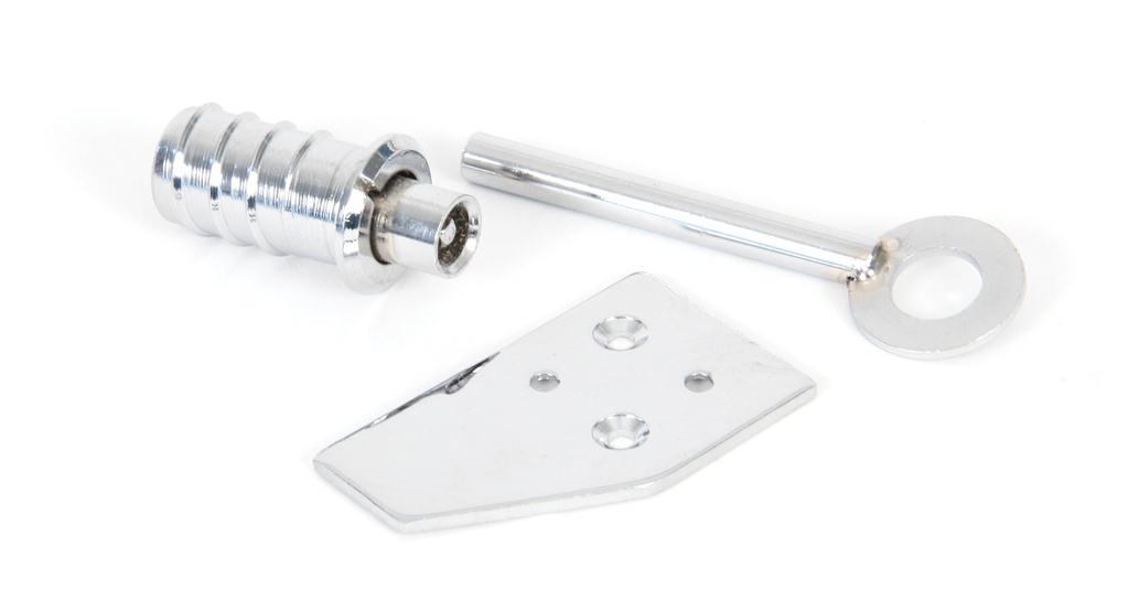 Polished Chrome Key-Flush Sash Stop - 90272