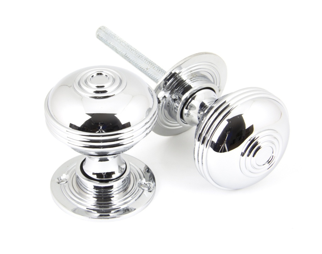 Polished Chrome 50mm Prestbury Mortice/Rim Knob Set - 90274