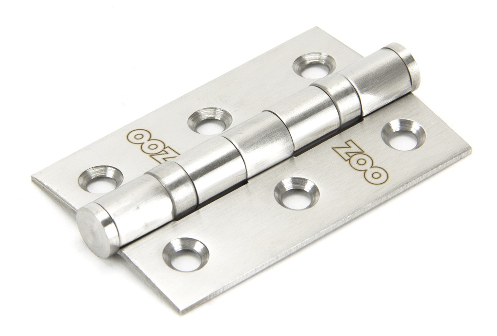 Satin SS 3" Ball Bearing Butt Hinge (pair) - 91038
