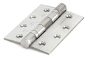 Satin SS 4&quot; Ball Bearing Butt Hinge (pair) F/R - 91039