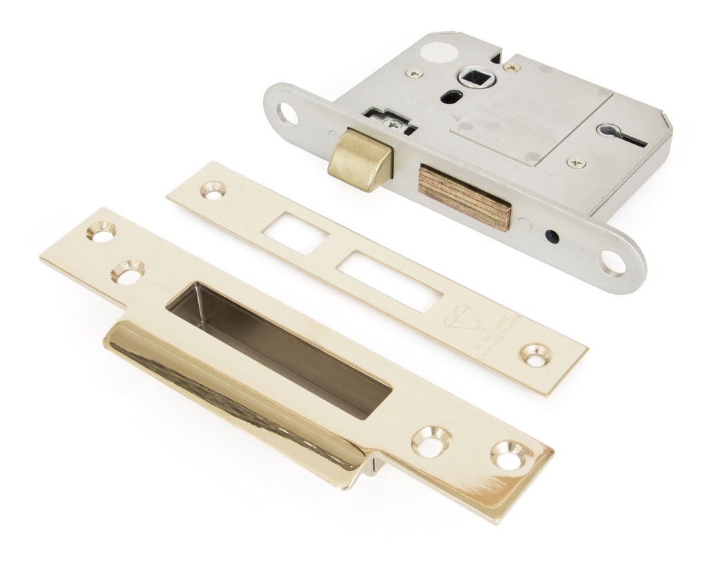 PVD 3&quot; 5 Lever BS Sash Lock - 91121