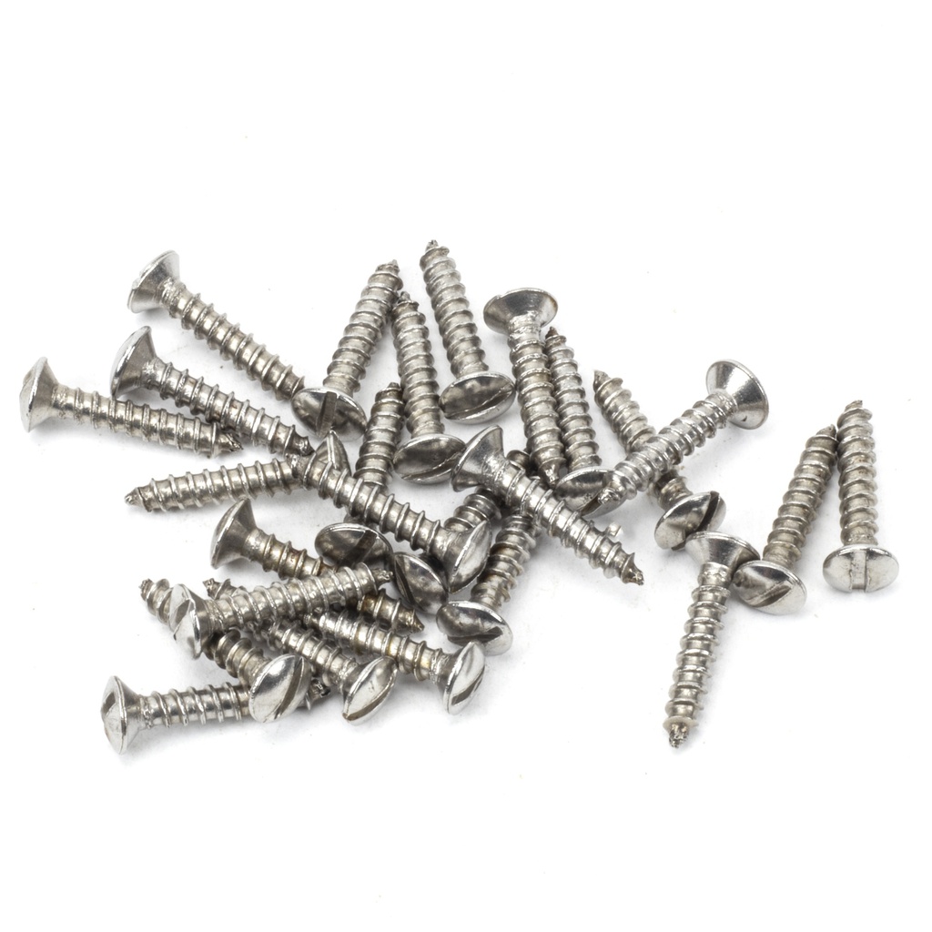 Stainless Steel 4x¾&quot; Countersunk Raised Head Screws (25) - 91243