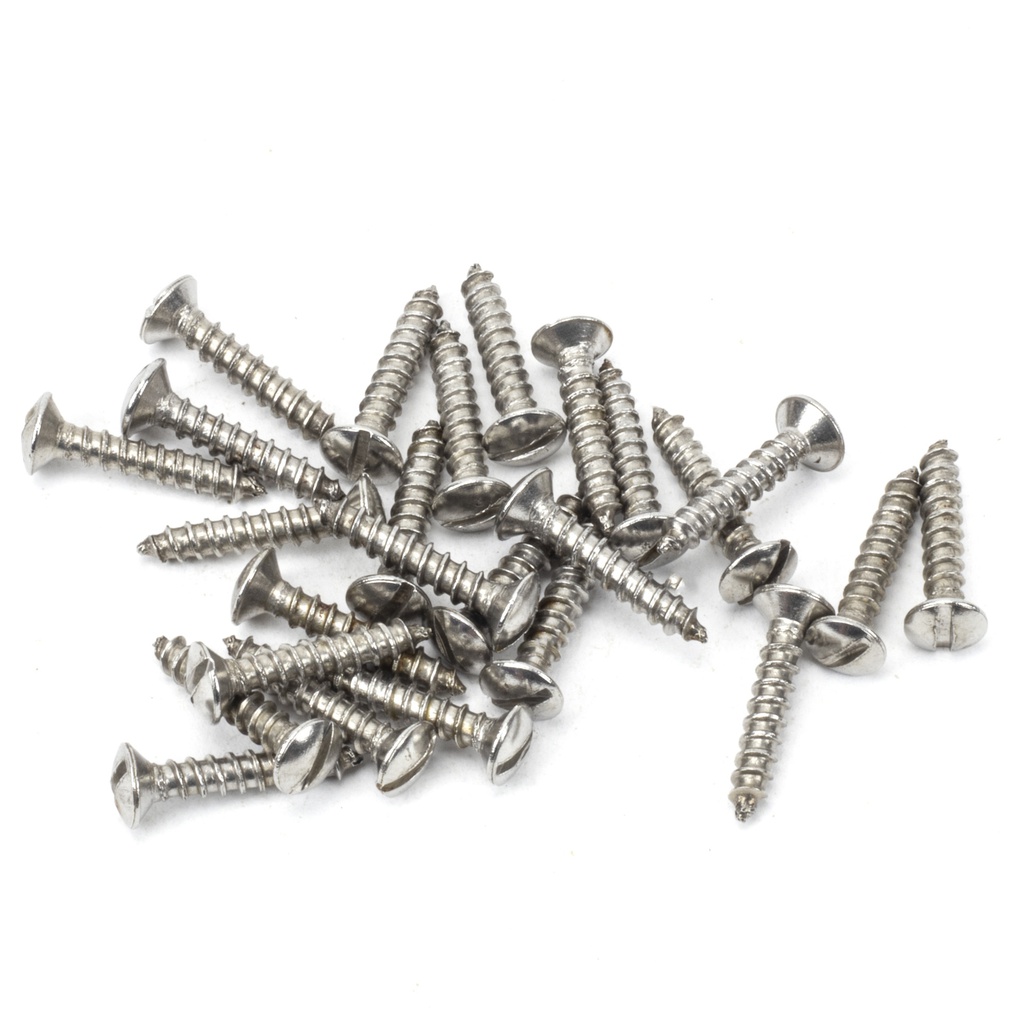 Stainless Steel 4x¾" Countersunk Raised Head Screws (25) - 91243