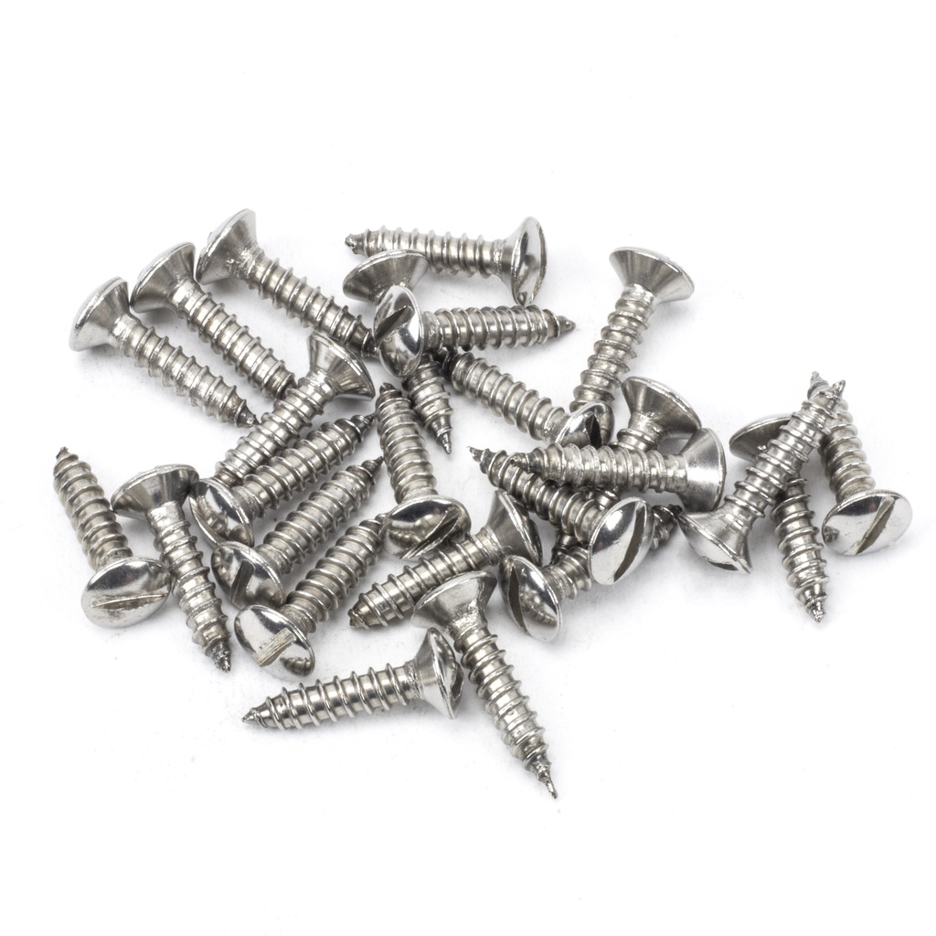 Stainless Steel 8x¾&quot; Countersunk Raised Head Screws (25) - 91249