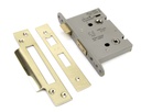 PVD 3&quot; Heavy Duty Bathroom Mortice Lock - 91836