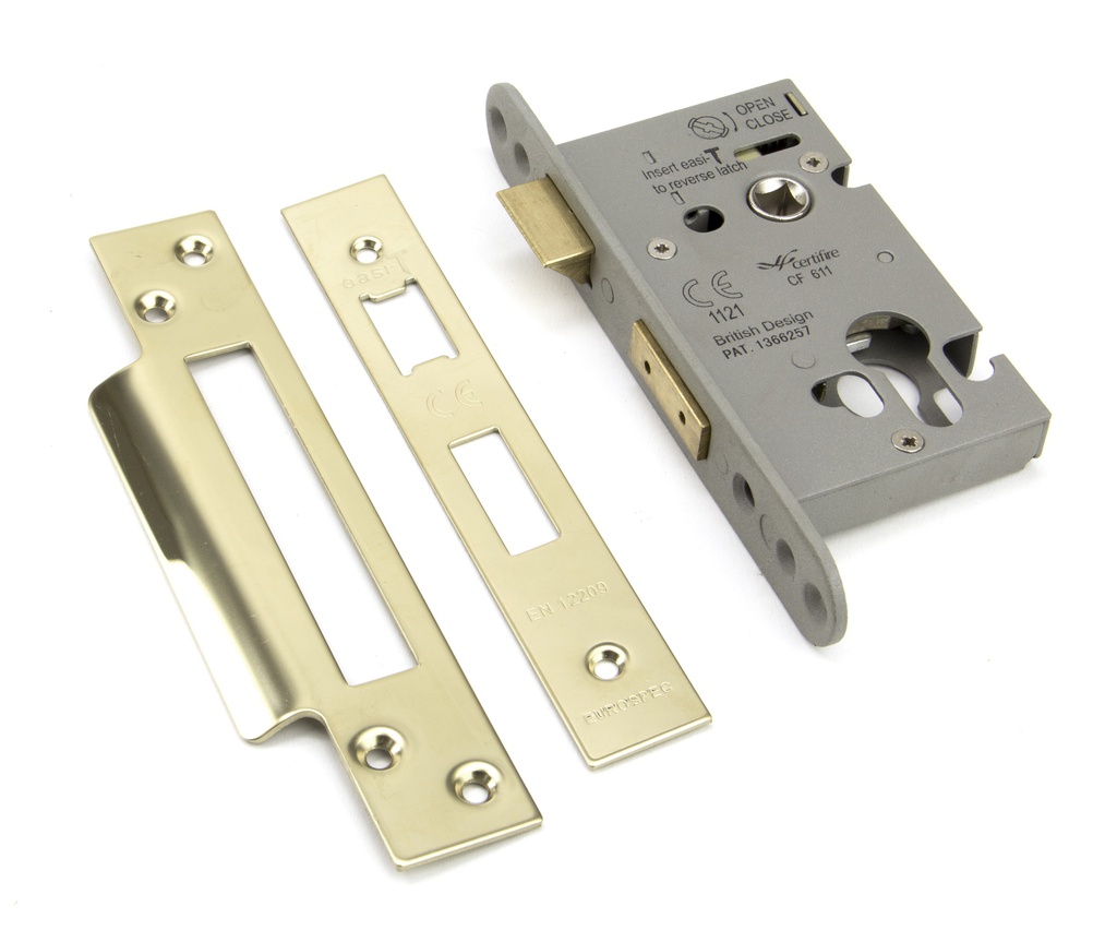 PVD 2Â½&quot; Euro Profile Sash Lock - 91839