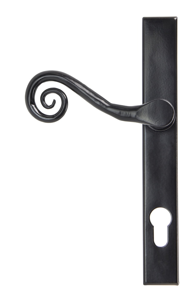 Black Monkeytail Slimline Lever Espag. Lock Set - LH - 33037L