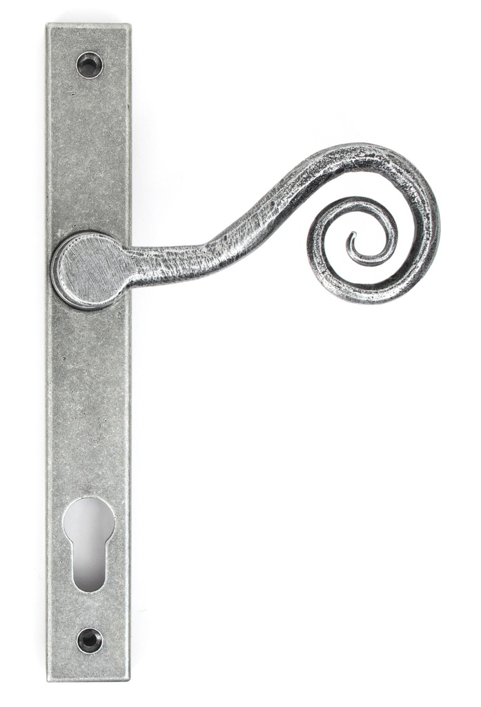 Pewter Monkeytail Slimline Lever Espag. Lock Set - LH - 33038L