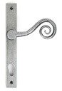Pewter Monkeytail Slimline Lever Espag. Lock Set - LH - 33038L