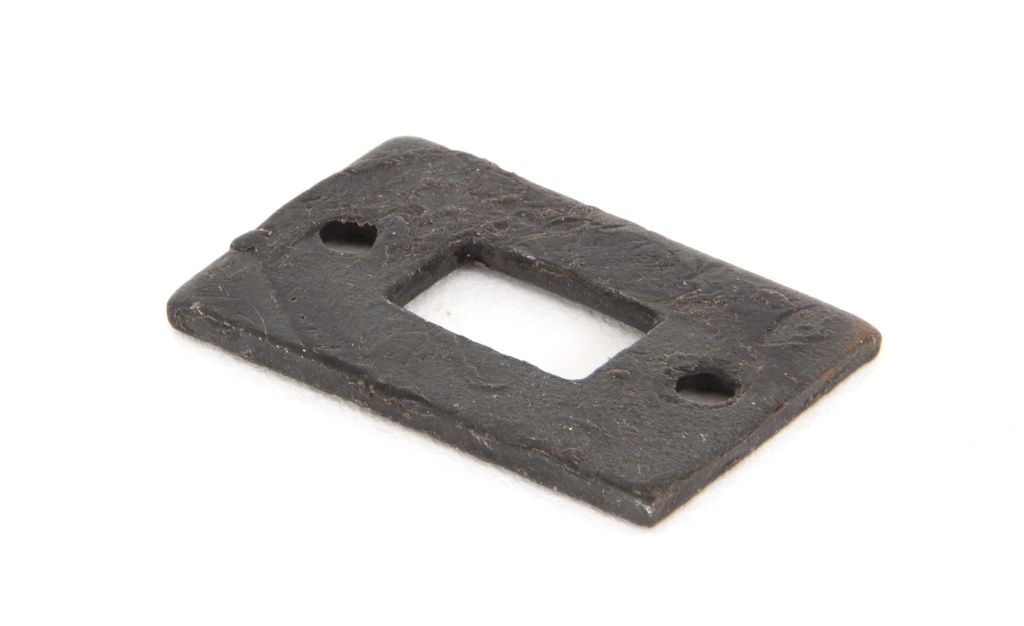 Beeswax Mortice Plate for 4" Cranked Door Bolt - 33129R