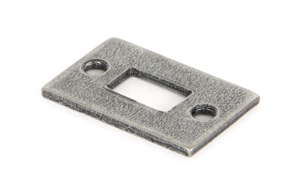 Pewter Mortice Plate For 4" Cranked Bolt - 33661K