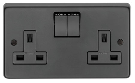 MB Double 13 Amp Switched Socket - 34224/2