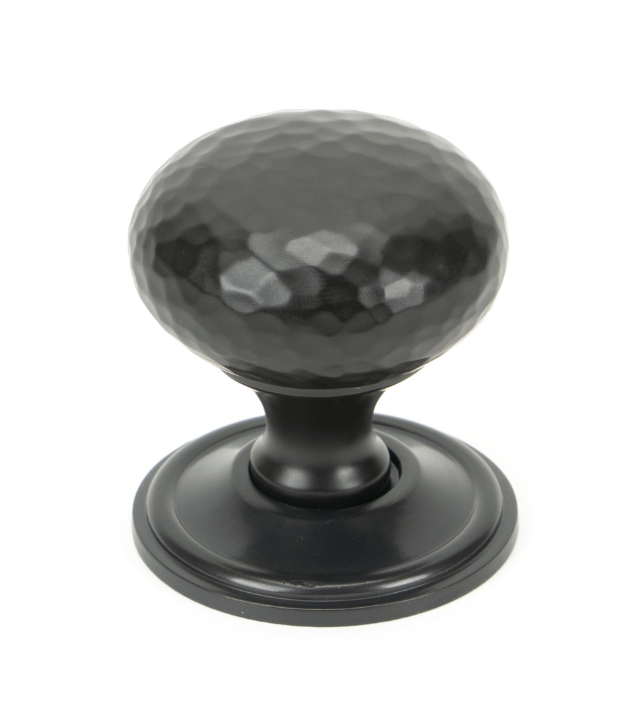 Aged Bronze Hammered Mushroom Cabinet Knob 38mm - 46029