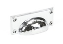 Polished Chrome Hammered Art Deco Drawer Pull - 46038