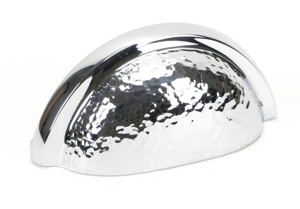 Polished Chrome Hammered Regency Concealed Drawer Pull - 46043