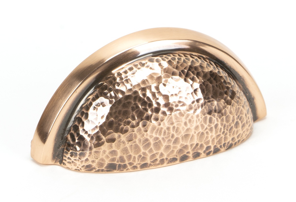 Polished Bronze Hammered Regency Concealed Drawer Pull - 46045