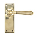 Aged Brass Hinton Lever Latch Set - 45311