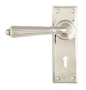 Polished Nickel Hinton Lever Lock Set - 45322