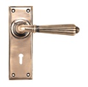 Polished Bronze Hinton Lever Lock Set - 45334