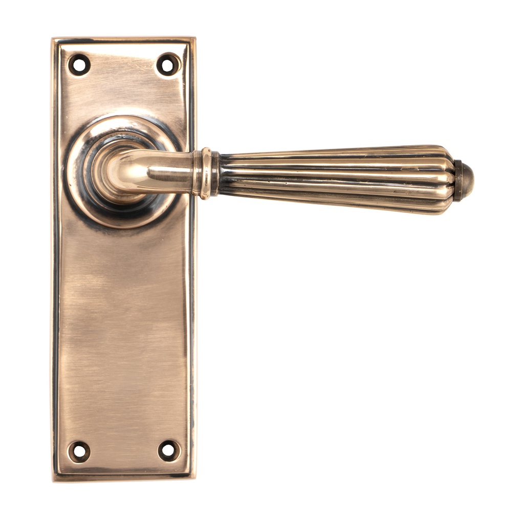 Polished Bronze Hinton Lever Latch Set - 45335