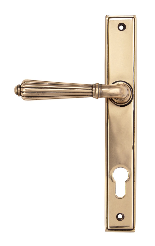 Polished Bronze Hinton Slimline Lever Espag. Lock Set - 45338