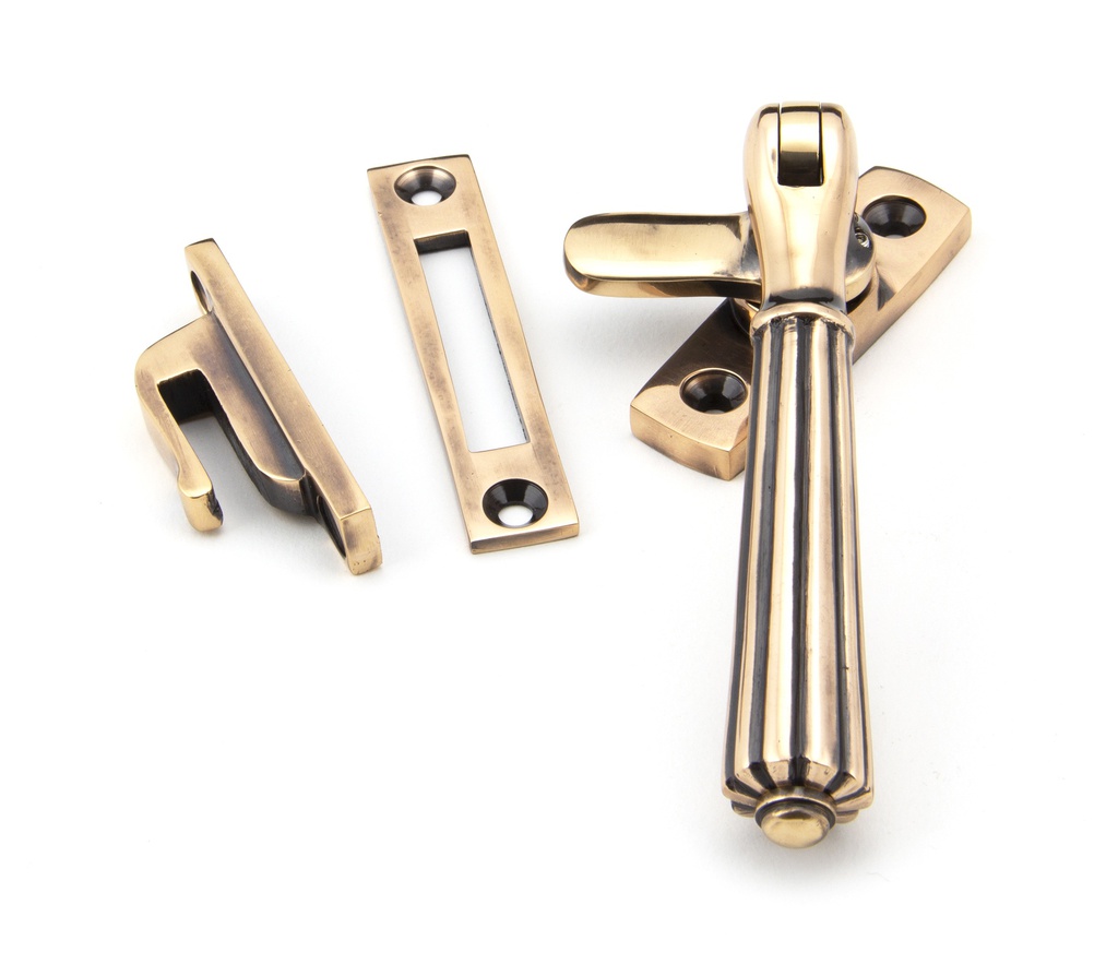 Polished Bronze Locking Hinton Fastener - 45343